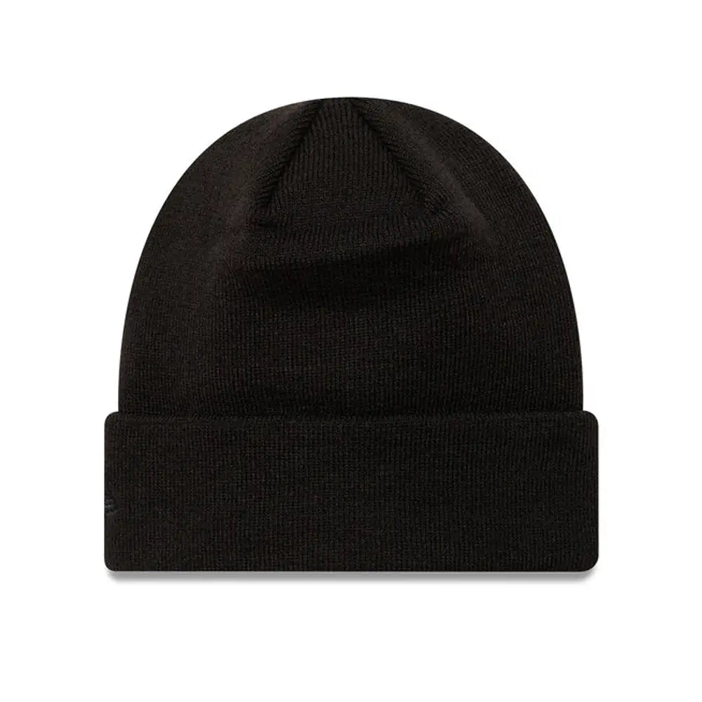 New York Yankees Metallic Badge Black Cuff Knit Beanie Hat