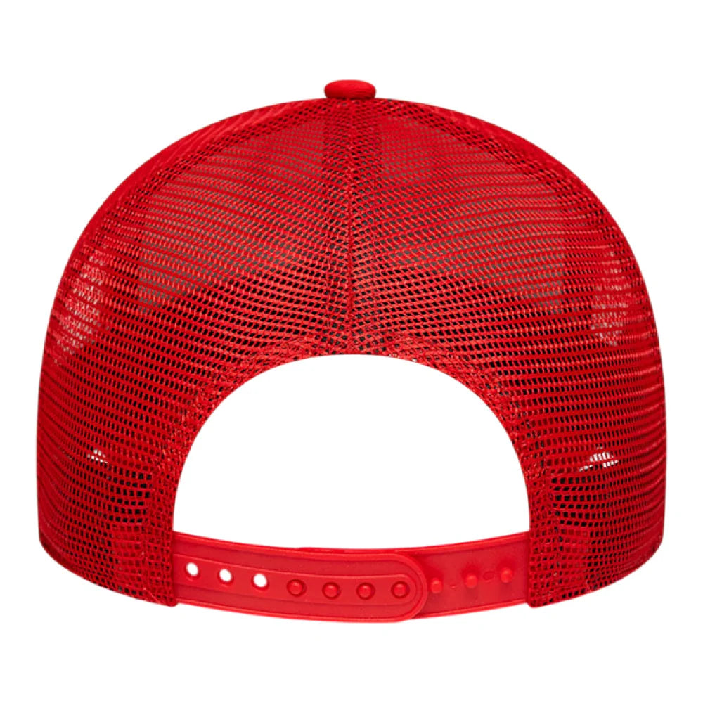 NBA Side Patch Trucker Chicago Bulls Cap Red White