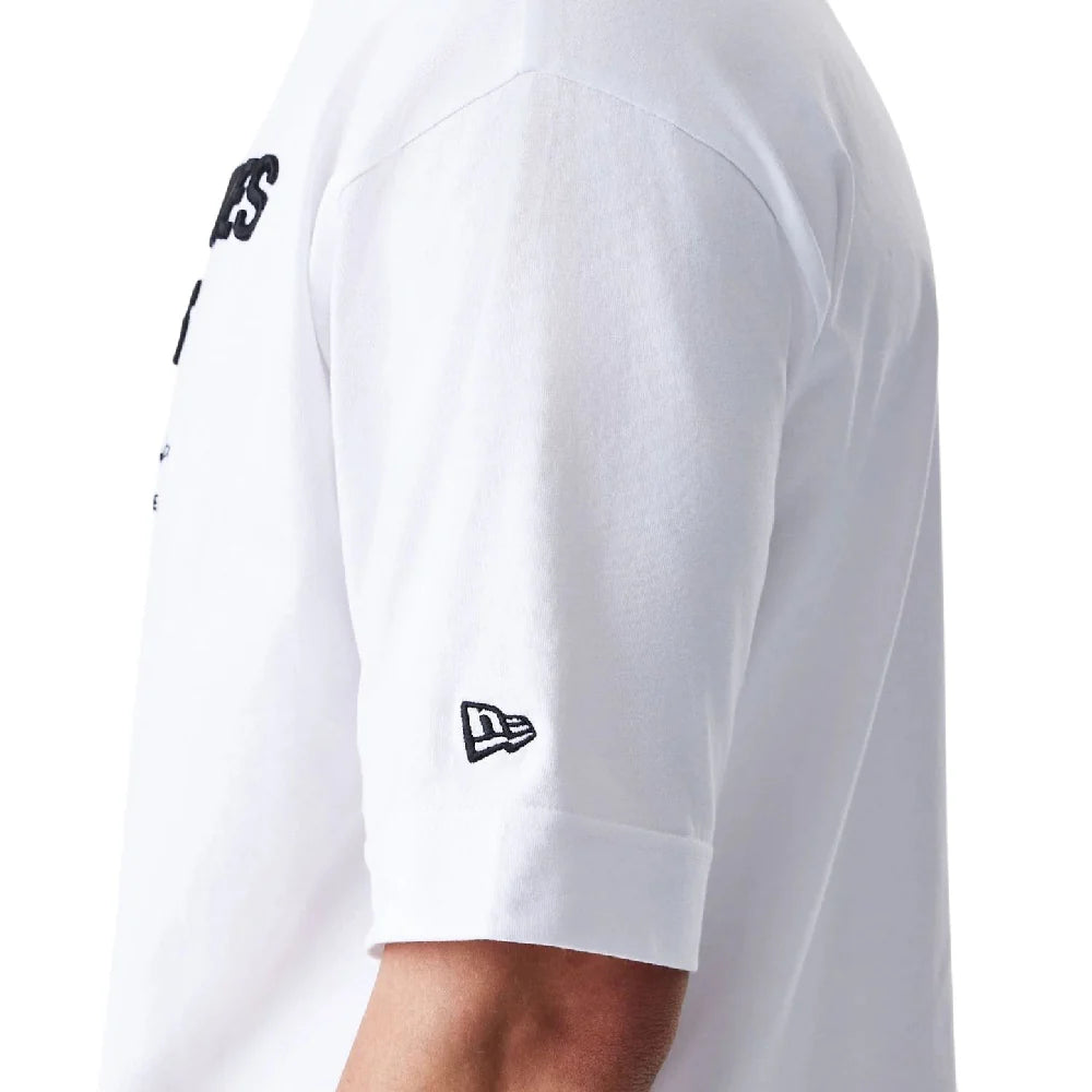 LA Lakers NBA Linear White T-Shirt