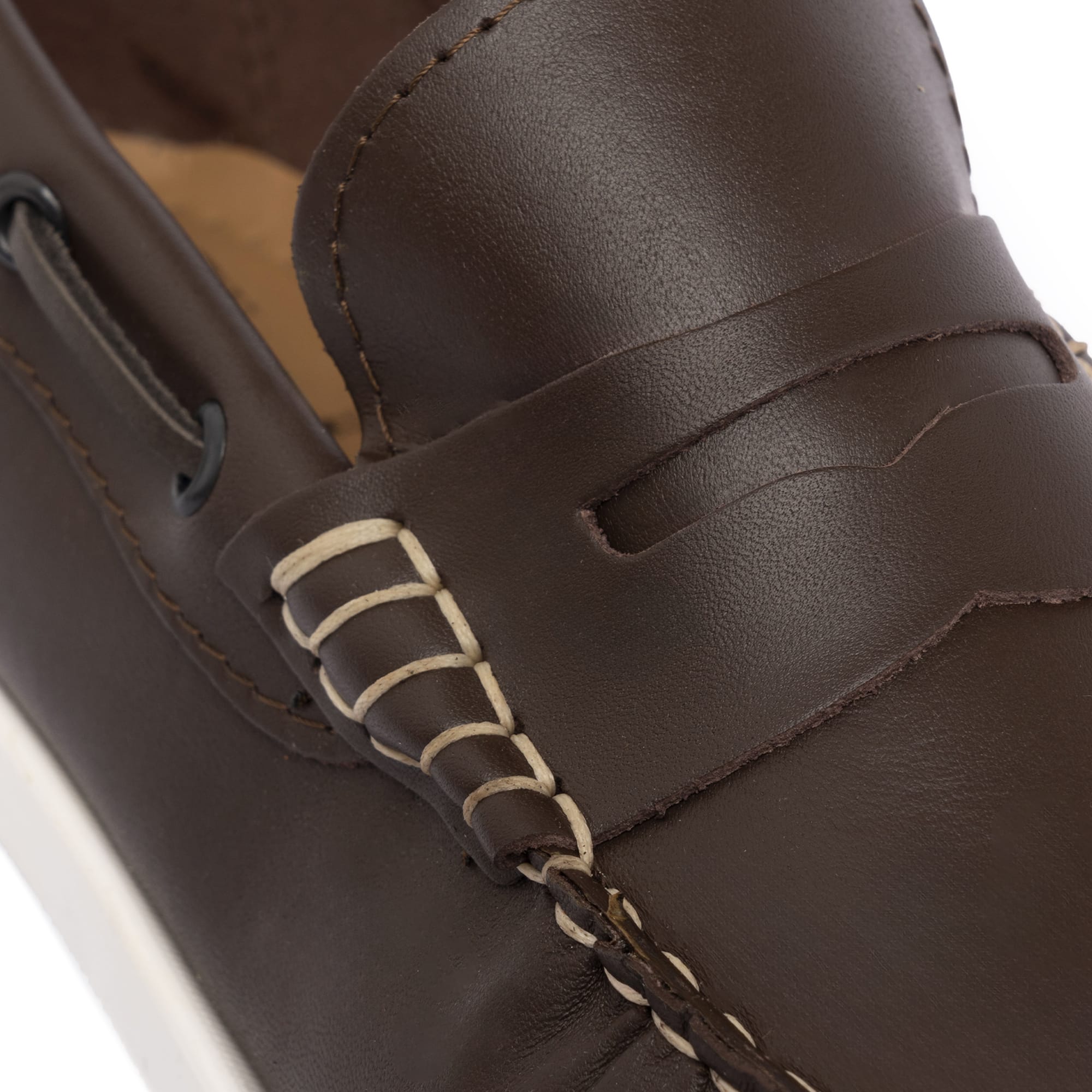 Mocassini Barca 02 con Bendina in Pelle - Testa di Moro