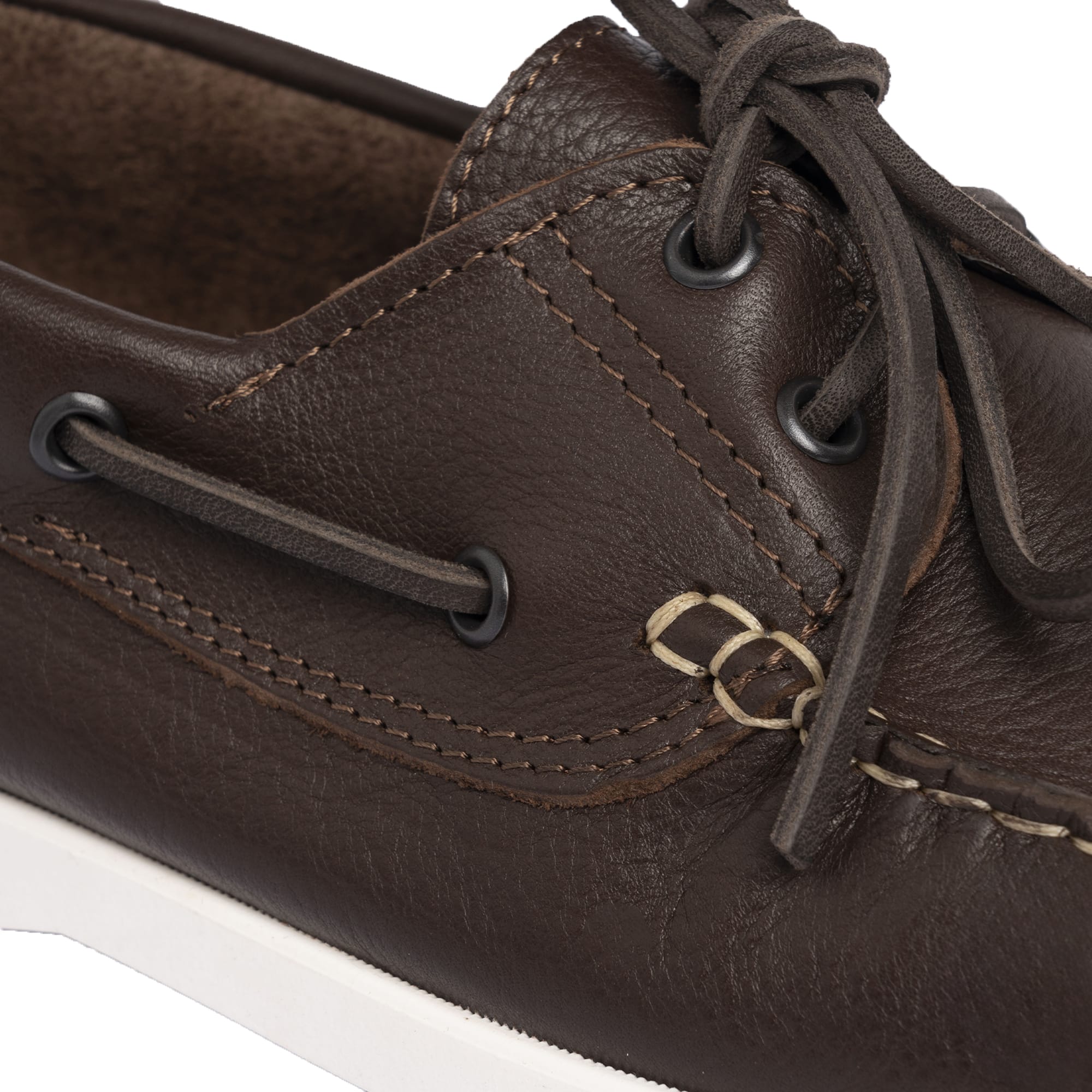 Mocassini Barca 01 con Lacci in Pelle - Testa di Moro