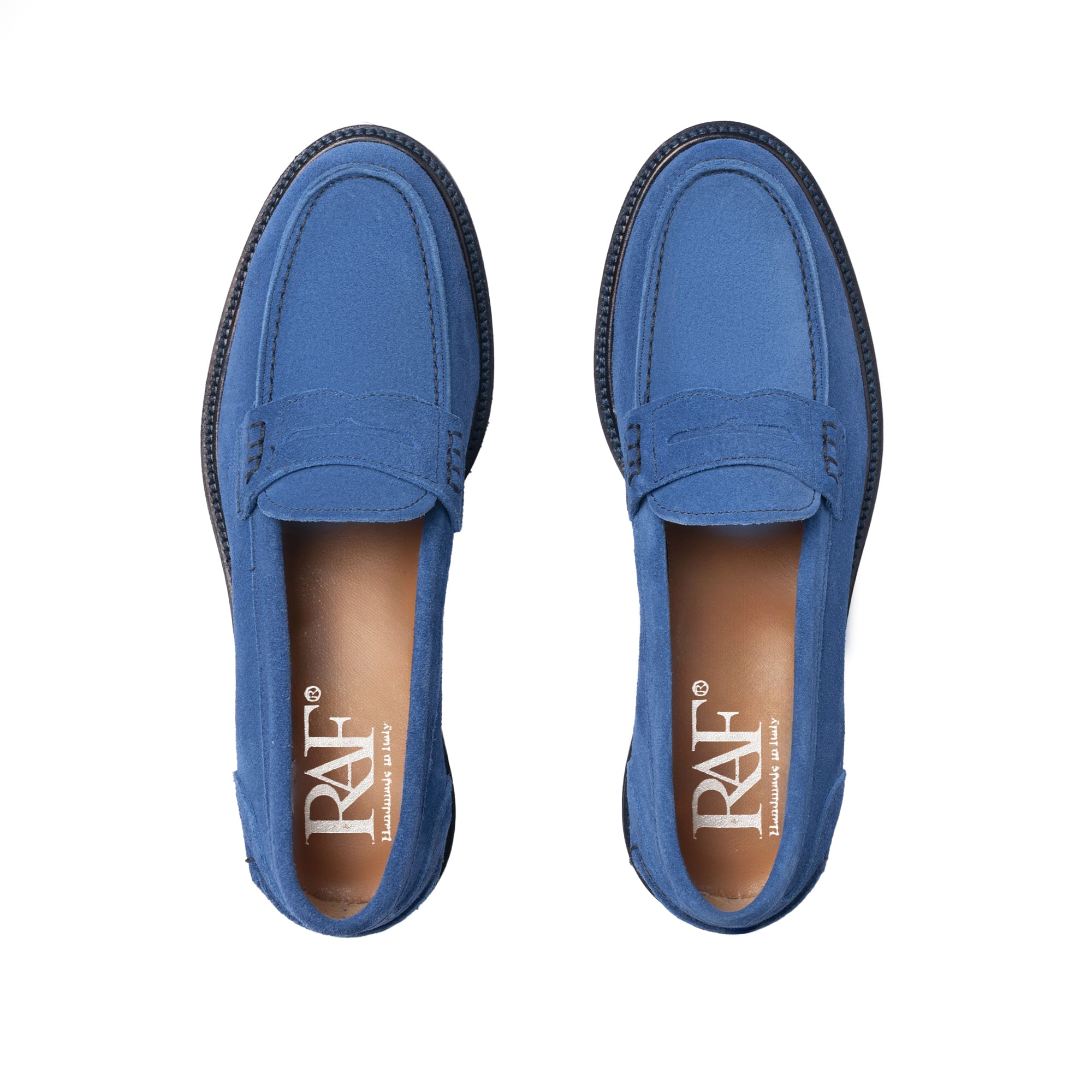 Mocassini Donna in Camoscio - Cobalto