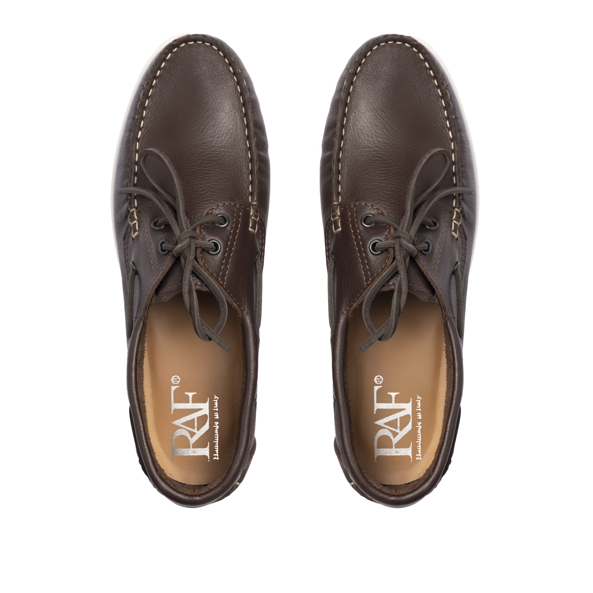 Mocassini Barca 01 con Lacci in Pelle - Testa di Moro