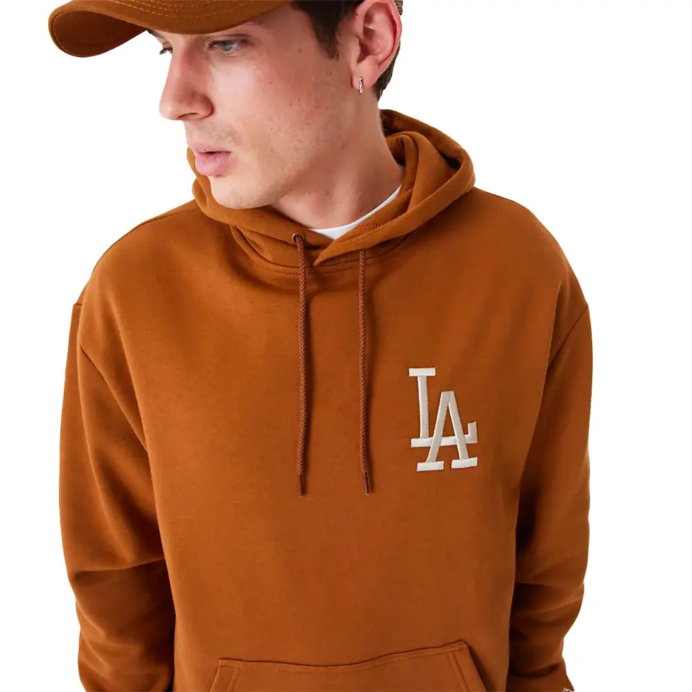 La Dodgers League Essential Oversized Brown Hoodie