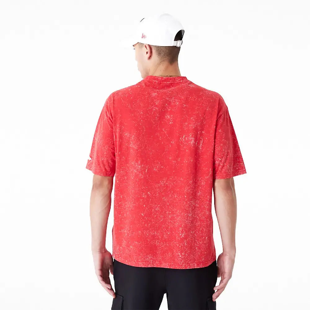 Chicago Bulls Nba Washed Red Oversized T-Shirt