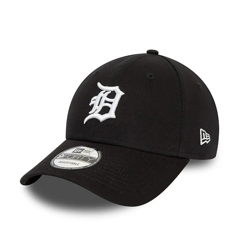 Detroit Tigers League Essential Black 9Forty Adjustable Cap