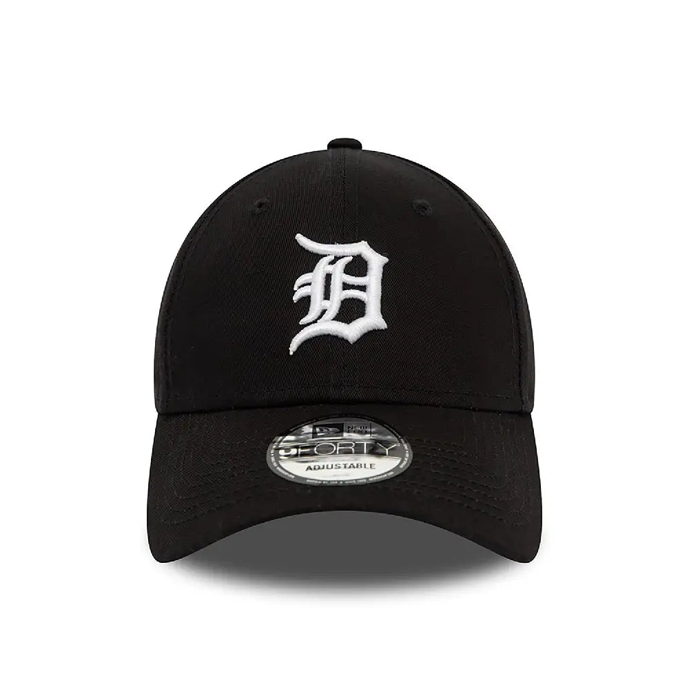 Detroit Tigers League Essential Black 9Forty Adjustable Cap
