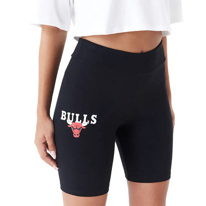 Chicago Bulls Nba Logo Black Cycling Short
