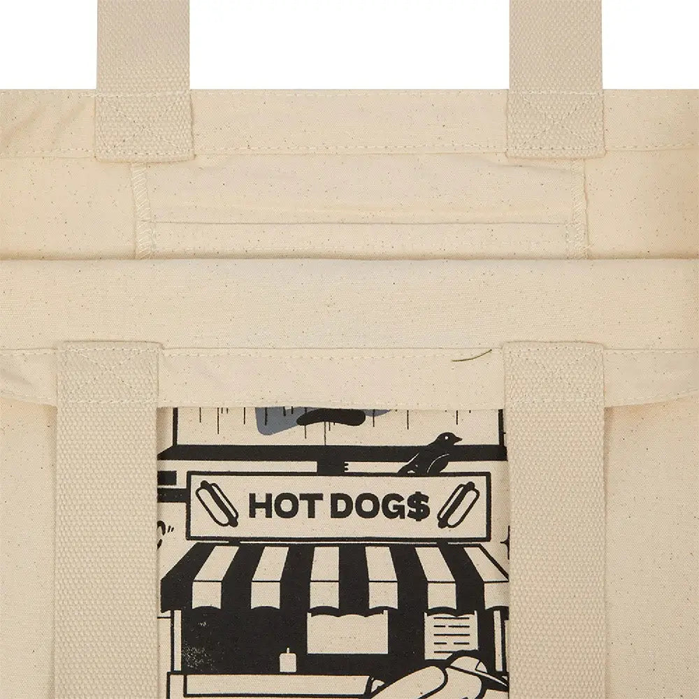 Hot Dog Graphic Stone Tote Bag