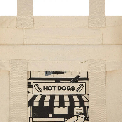Hot Dog Graphic Stone Tote Bag
