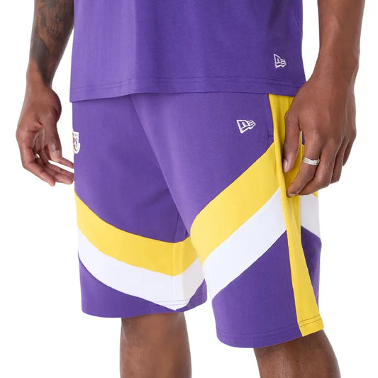 NBA Panel LA Lakers Short Multicolor