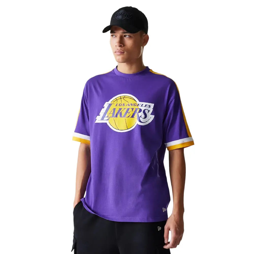 NBA Panel LA Lakers Oversized T-Shirt Purple
