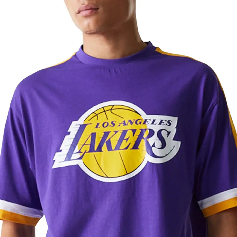 NBA Panel LA Lakers Oversized T-Shirt Purple