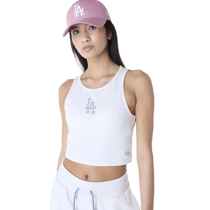 MLB League Essential LA Dodgers Crop Tank Top