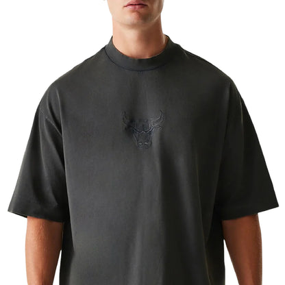 Chicago Bulls NBA Washed Grey Box T-Shirt
