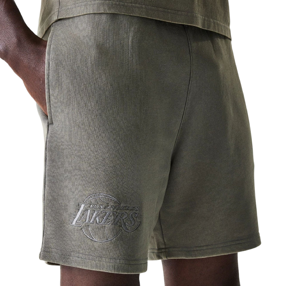 LA Lakers NBA Washed Grey Shorts