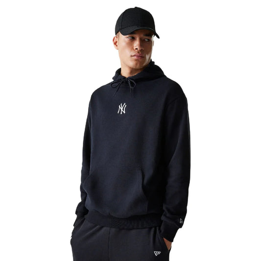 New York Yankees MLB League Essential Black Oversized Pullover Hoodie