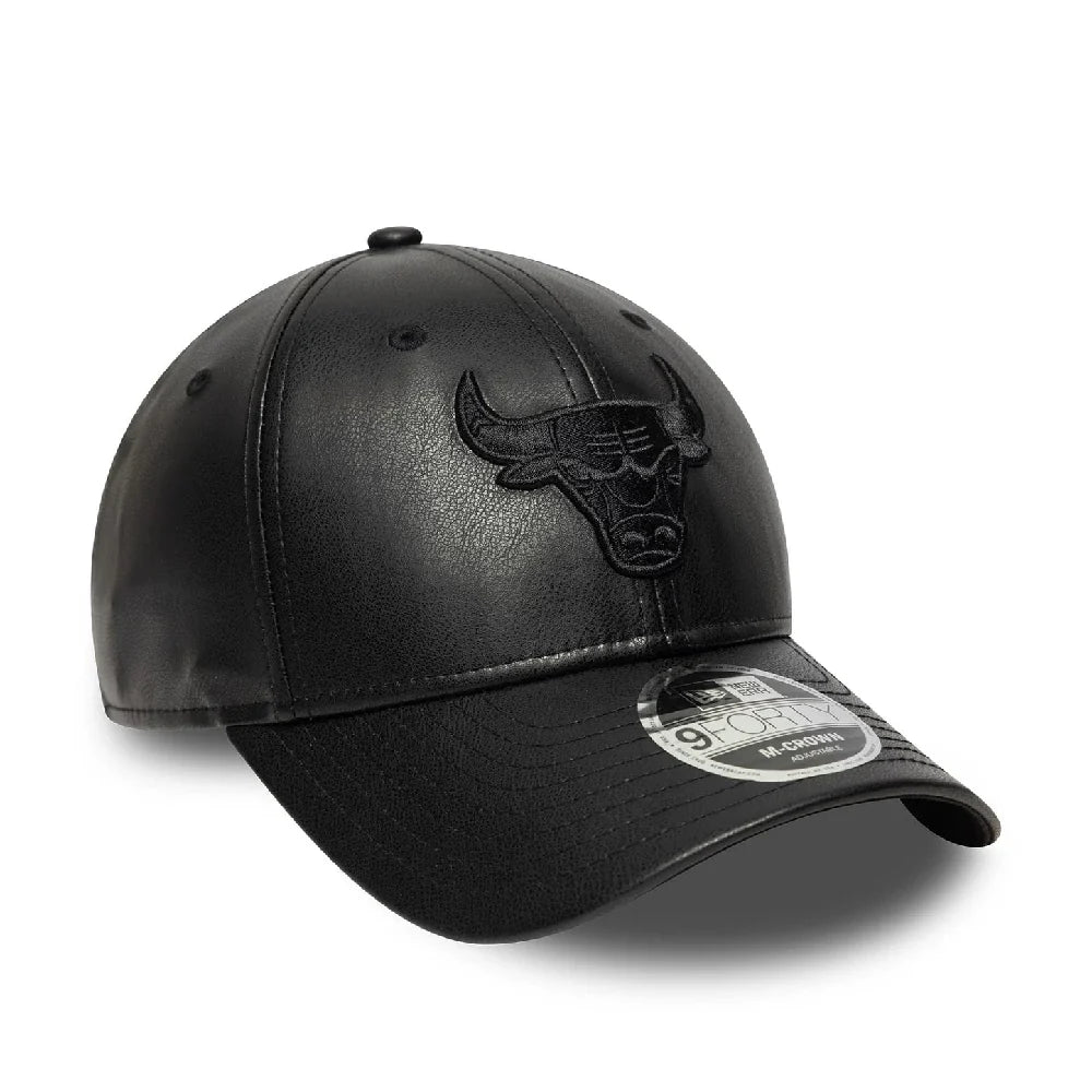 Chicago Bulls NBA PU Black 9FORTY M-Crown Adjustable Cap