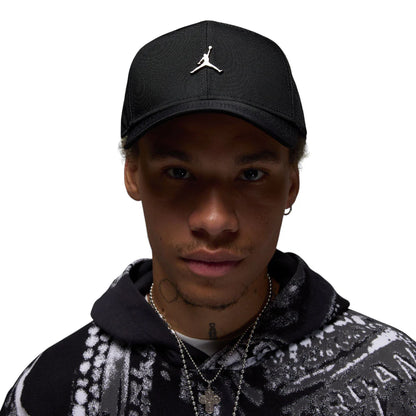 Rise Structured Metal Jumpman Hat Black
