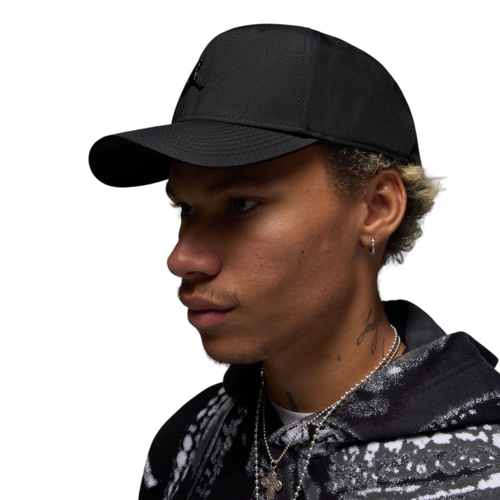 Rise Structured Metal Jumpman Hat Black