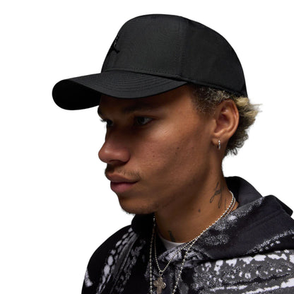 Rise Structured Metal Jumpman Hat Black