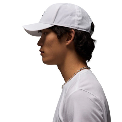 Rise Structured Metal Jumpman Hat White