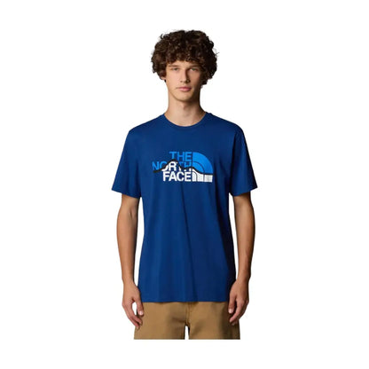 S/S Mountain Line T-Shirt Blue