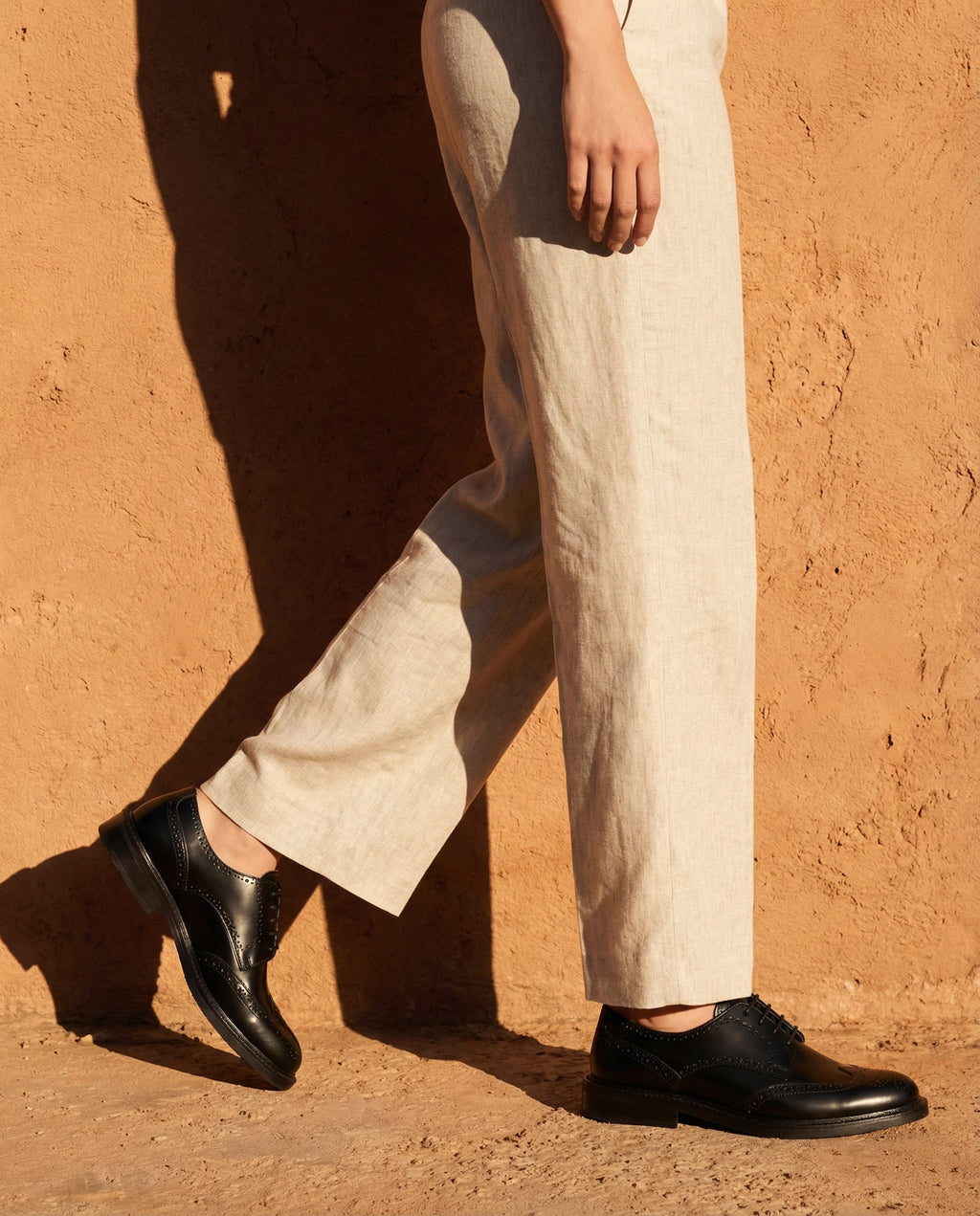 Francesina Donna in Pelle Abrasivato - Nero